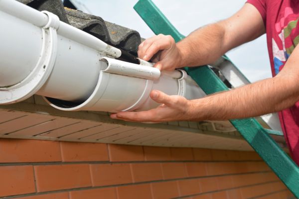 Large Gutter Repair in Mchenry