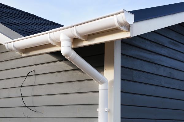 PVC Rain Gutter Installation in Mchenry